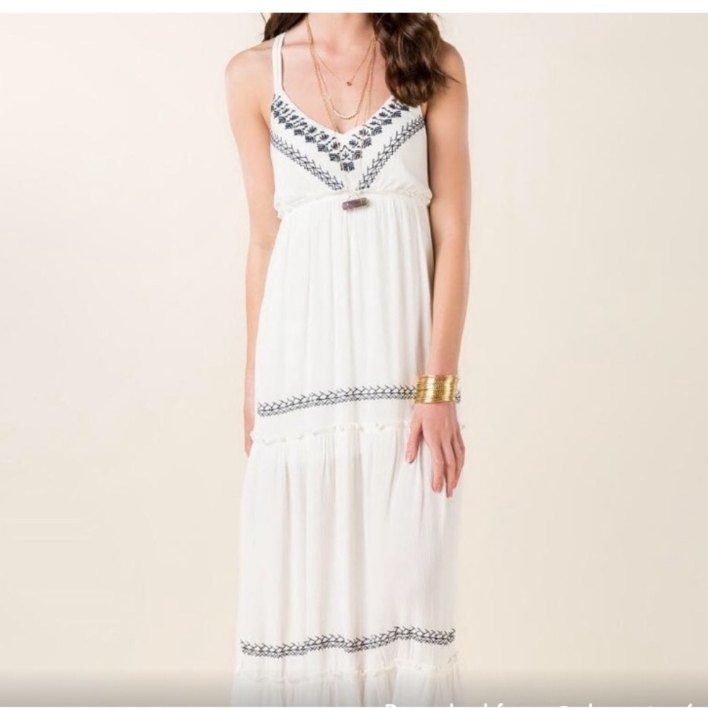 Alya Francesca's Embroidered Maxi Dress. Size S